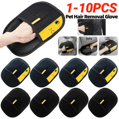 Pet Hair Removal Glove Depilation Deshedding Mitt for Dog Cat Cleaning Soft Grooming Brush Hair Remover from Sofa Clothes Carpet